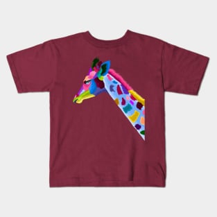 giraffe colorful pop art Kids T-Shirt